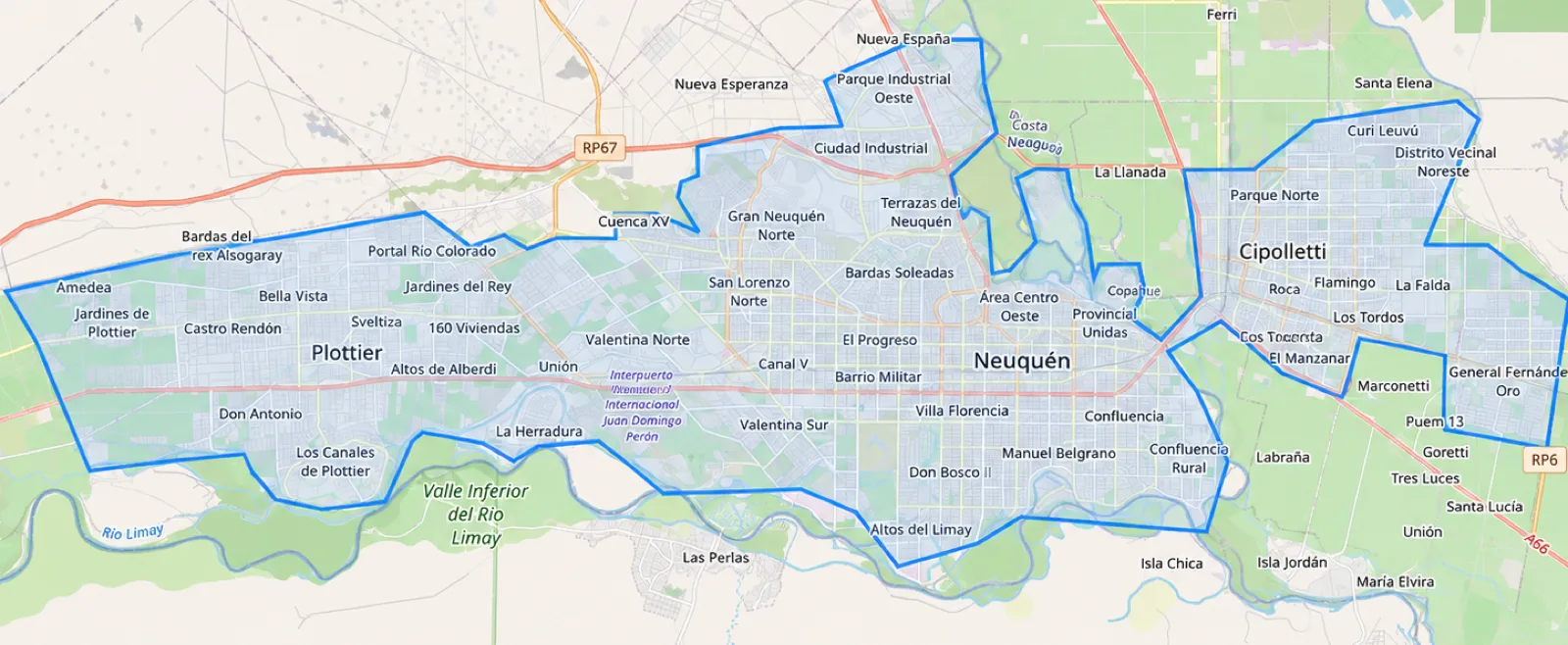 Mapa de cobertura — Laser Baterías